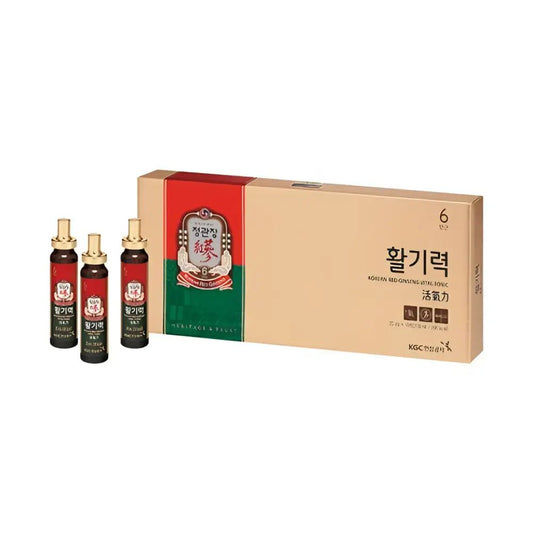 KGC Cheong Kwan Jang Hwal Gi Ruk Korean Red Ginseng Vital Tonic 20ml x 10 Bottles - Red Ginseng