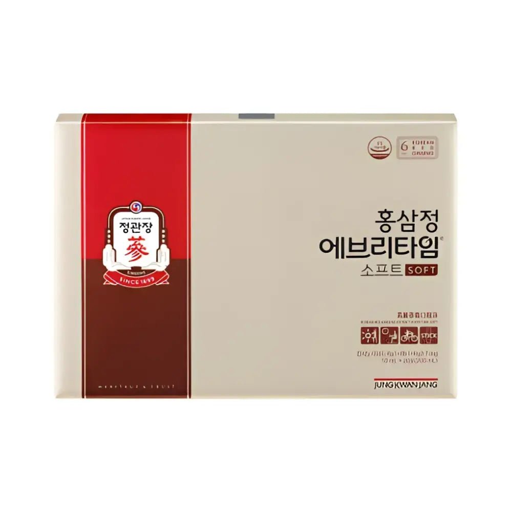 Jung Kwan Jang Korean Red Ginseng Extract EveryTime Soft 10mg 20Packs - Red Ginseng