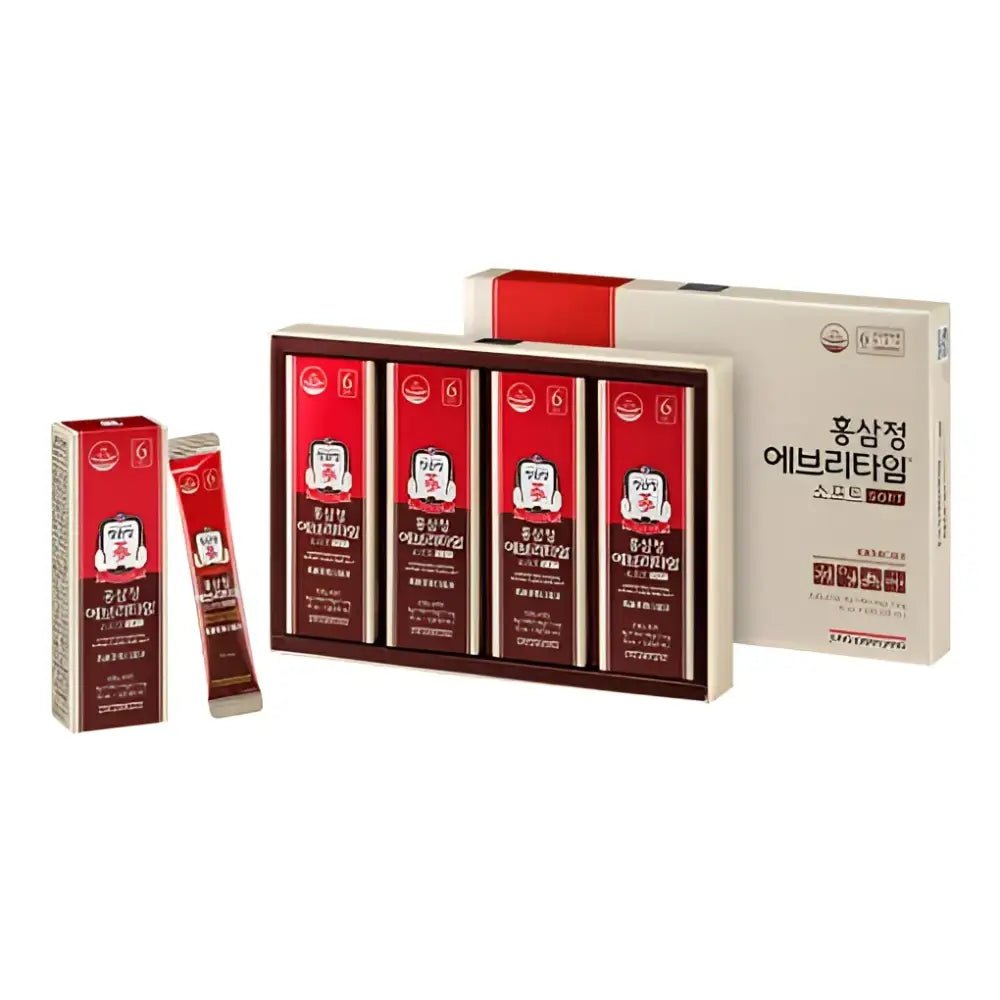 Jung Kwan Jang Korean Red Ginseng Extract EveryTime Soft 10mg 20Packs - Red Ginseng